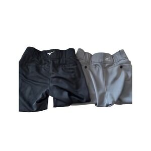Mizuno Women's‎ Belted Fastpitch Softball Performance Pant XS S/2 Black Gray